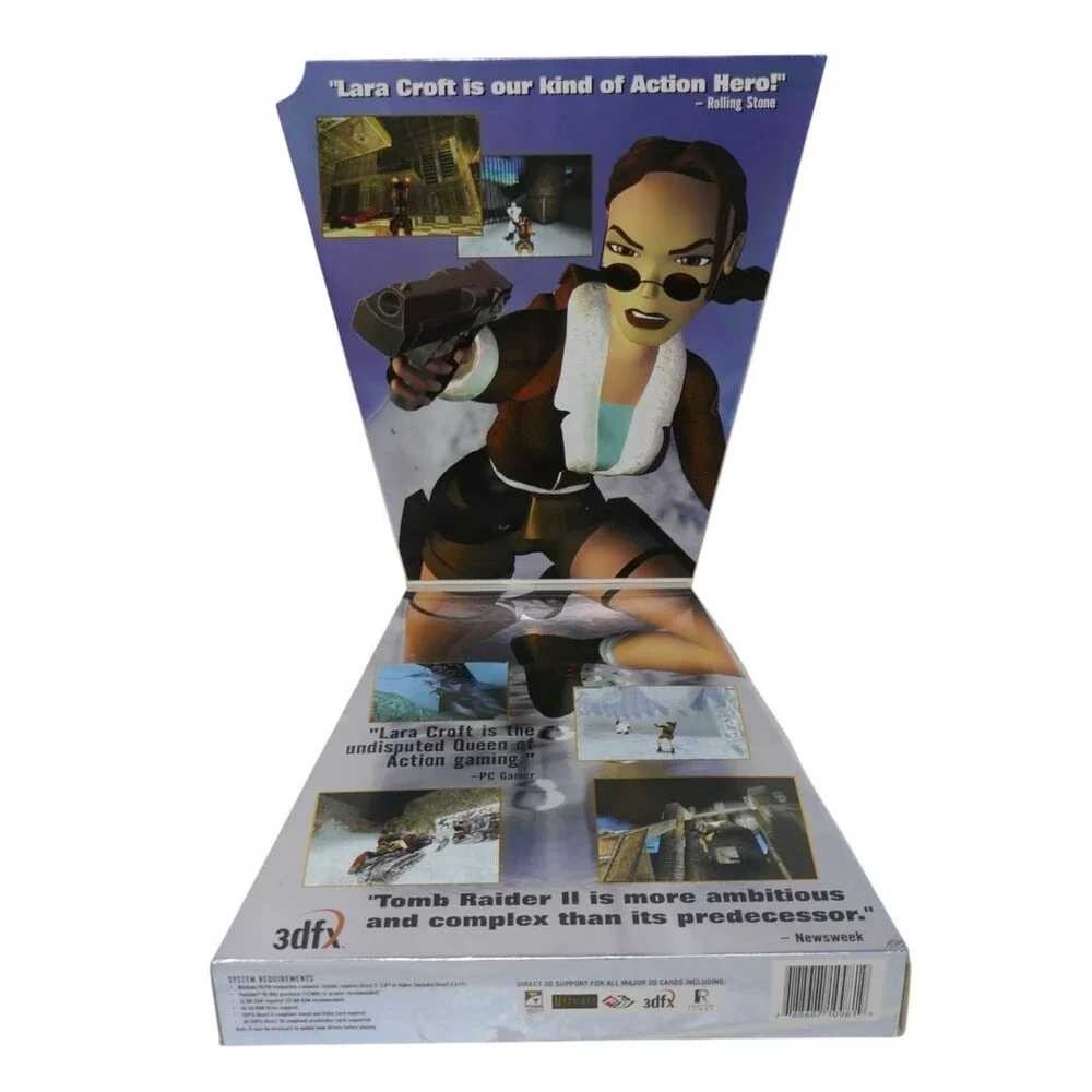 Tomb Raider II Starring Lara Croft Gold Trapezoid Box (PC, 1999) SEALED